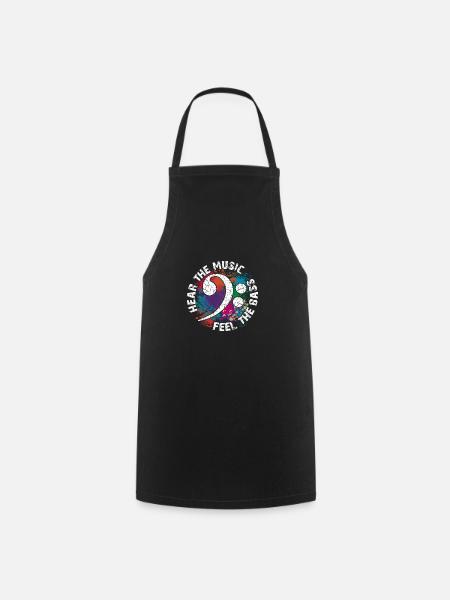 Feel the bass - Cooking Apron - black