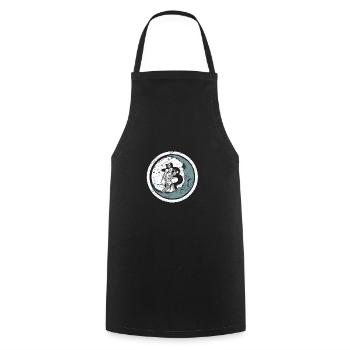 Drôle Bitcoin Crypto Crypto Fun Love - Tablier de cuisine - noir - Devant - AI Model Male 185 dark (185cm)