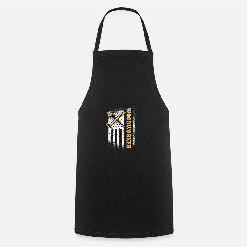 Funny Carpenter Craftsman Tool Fun Liebhab - Cooking Apron - black