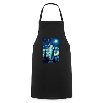 New York - Tablier de cuisine - noir - Devant - AI Model Male 185 dark (185cm)