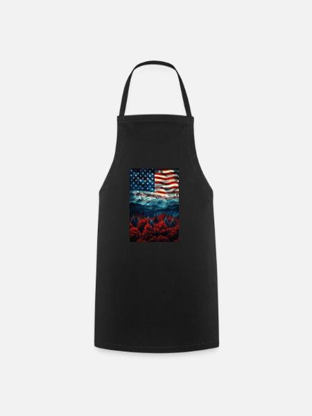 USA - Kochschürze - Schwarz