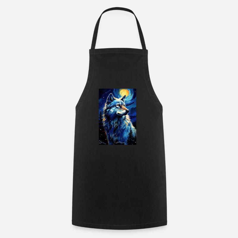 loup - Tablier de cuisine - noir