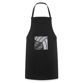Volley-ball - Tablier de cuisine - noir - Devant - AI Model Male 185 dark (185cm)