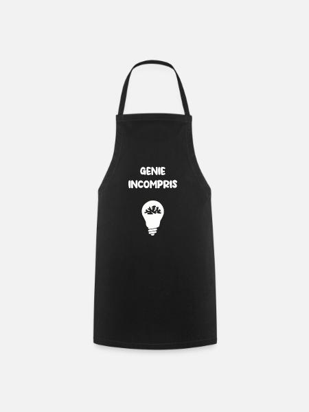 Génie incompris - Tablier de cuisine - noir
