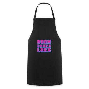 boom shaka laka - Cooking Apron - black - Front - AI Model Male 185 dark (185cm)