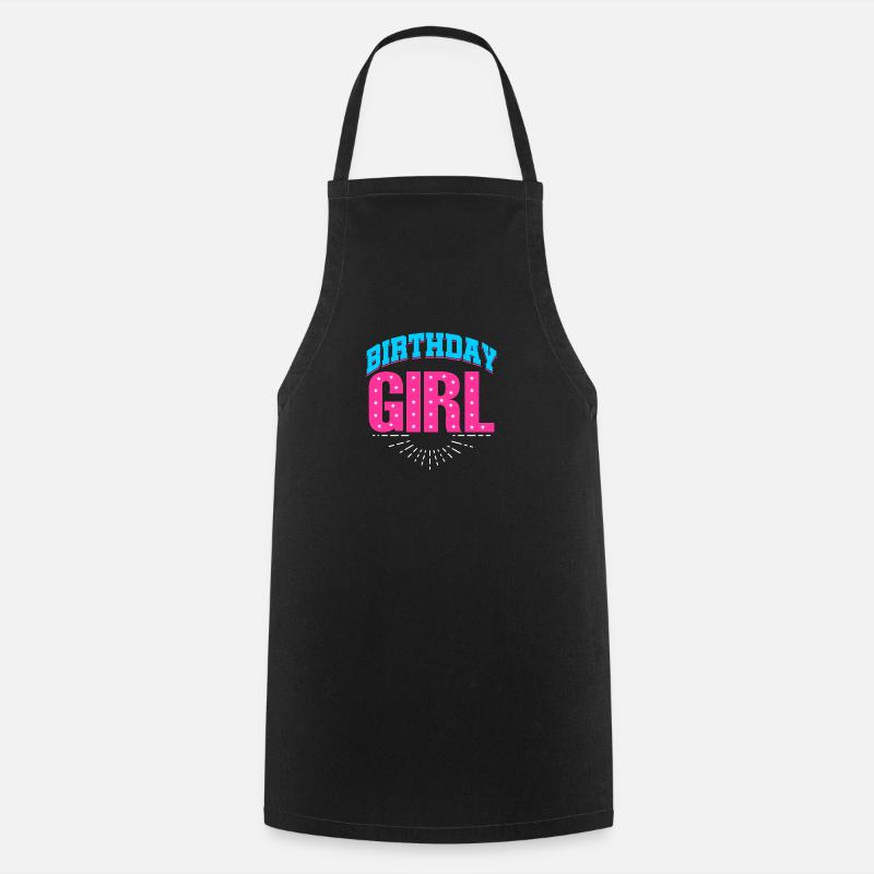 FILLE D'ANNIVERSAIRE - Tablier de cuisine - noir