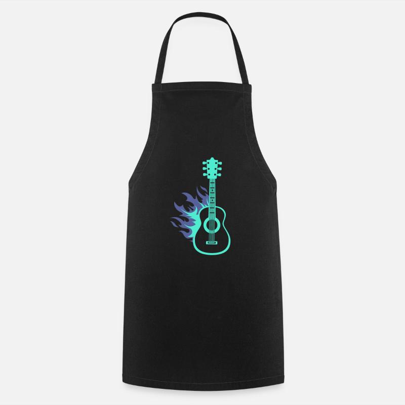 Gitarre - Kochschürze - Schwarz