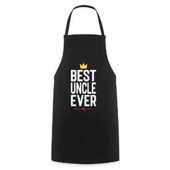 Best Uncle Ever - Cooking Apron - black - Front - AI Model Male 185 dark (185cm)