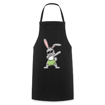 DAB DANCE BUNNY T-SHIRT - Tablier de cuisine - noir - Devant - AI Model Male 185 dark (185cm)