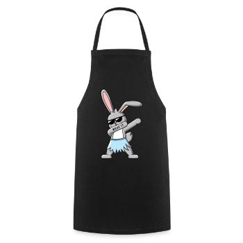 Dabbing Bunny with Hawaii Rock Design Gift Idea - Cooking Apron - black - Front - AI Model Male 185 dark (185cm)