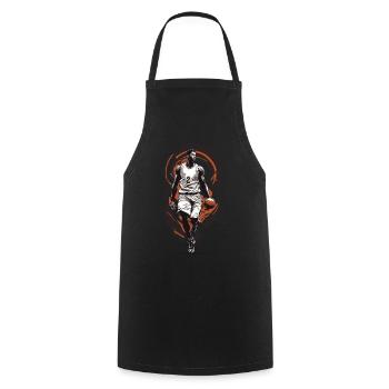 Basket-ball Dribble Esthétique Joueur Streetwear - Tablier de cuisine - noir - Devant - AI Model Male 185 dark (185cm)