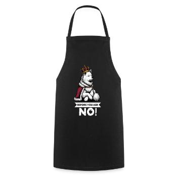 Avant de demander Berger Blanc Berger Berger - Tablier de cuisine - noir - Devant - AI Model Male 185 dark (185cm)