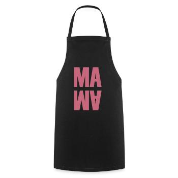 Mom | Mother | Mother’s Day - Cooking Apron - black - Front - AI Model Male 185 dark (185cm)