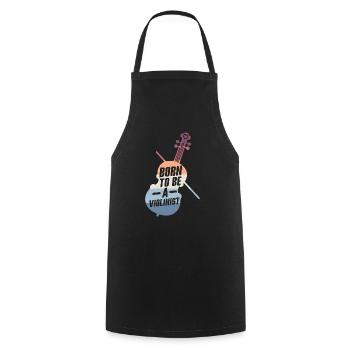 Born To Be A Violinist Violin Orchestra - Cooking Apron - black - Front - AI Model Male 185 dark (185cm)