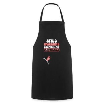 Appendectomy Appendicitis - Cooking Apron - black - Front - AI Model Male 185 dark (185cm)