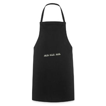 Blahblahblah Blablabla Blah Bla blabla Geschwätz - Tablier de cuisine - noir - Devant - AI Model Male 185 dark (185cm)