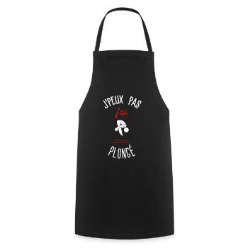 J'peux pas j ai plongé - Tablier de cuisine - noir - Devant - AI Model Male 185 dark (185cm)
