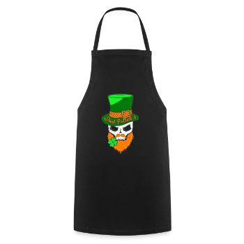 St Patrick´s Day Saint Patricks Irischer Feiertag - Kochschürze - Schwarz - Vorne - AI Model Male 185 dark (185cm)