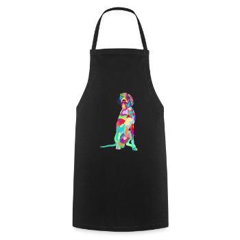 German Shorthair Pointer Funny | Gift GSP DAD - Cooking Apron - black - Front - AI Model Male 185 dark (185cm)