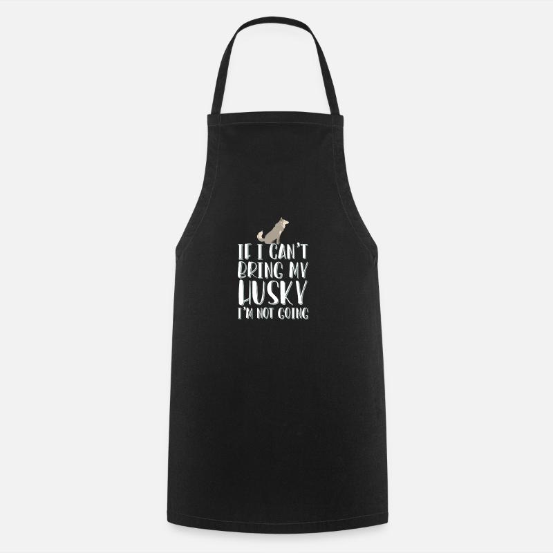 Pas sans husky - Tablier de cuisine - noir