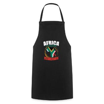 La réputation de l’Afrique - Tablier de cuisine - noir - Devant - AI Model Male 185 dark (185cm)