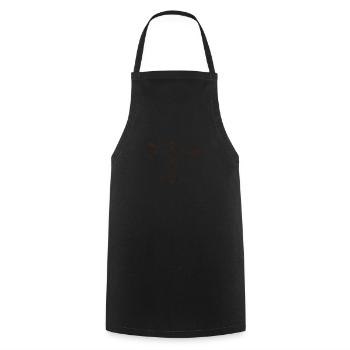 Kochen Vitruvianischer Mann Koch Essen Koch - Kochschürze - Schwarz - Vorne - AI Model Male 185 dark (185cm)