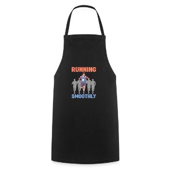 Marathon Courir en douceur - Tablier de cuisine - noir - Devant - AI Model Male 185 dark (185cm)