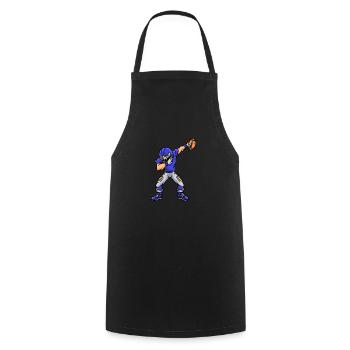 Sport Rugby Dabbing Spieler Fußball - Kochschürze - Schwarz - Vorne - AI Model Male 185 dark (185cm)