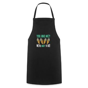 We're Mint To Be Sundae Gelato Cream - Cooking Apron - black - Front - AI Model Male 185 dark (185cm)
