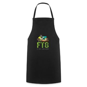 Amateur Radio FT8 Is Still Ham Radio - Cooking Apron - black - Front - AI Model Male 185 dark (185cm)