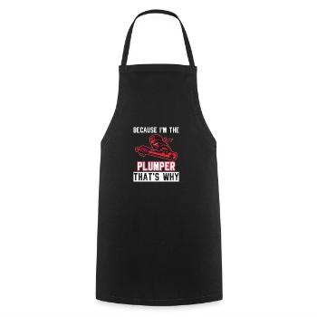Clé que vous ne comprendriez pas plombier - Tablier de cuisine - noir - Devant - AI Model Male 185 dark (185cm)