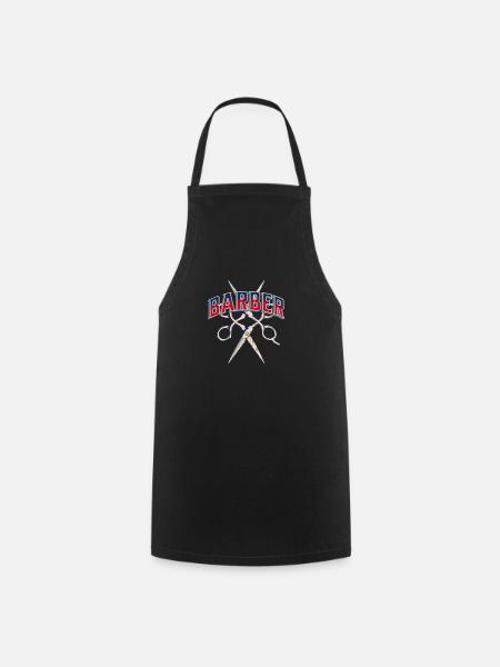 Barber Barbershop - Cooking Apron - black