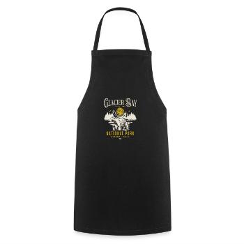 Glacier Bay National Park Alaska - Cooking Apron - black - Front - AI Model Male 185 dark (185cm)