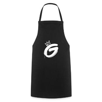 G - Kochschürze - Schwarz - Vorne - AI Model Male 185 dark (185cm)