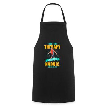 Sports Fitness Therapy - Cooking Apron - black - Front - AI Model Male 185 dark (185cm)