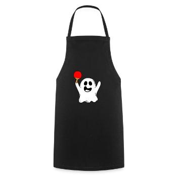 tennis de table ping pong tennis de table pour halloween - Tablier de cuisine - noir - Devant - AI Model Male 185 dark (185cm)