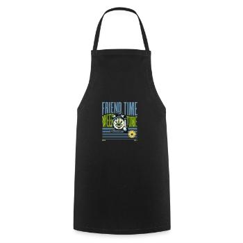 Weed Time - Cooking Apron - black - Front - AI Model Male 185 dark (185cm)