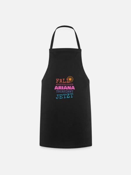 Vorname Ariana - Kochschürze - Schwarz
