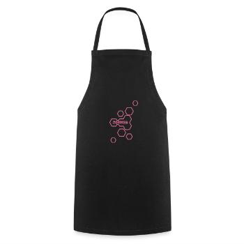 Nom Jonnes - Tablier de cuisine - noir - Devant - AI Model Male 185 dark (185cm)
