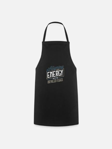 Aligner mon énergie avec l’humour des œufs farcis - Tablier de cuisine - noir