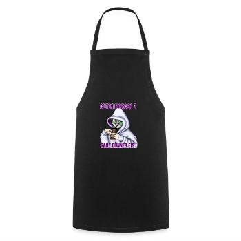 Ganz Dünnes Eis Morgenmuffel Katze Kaffee - Kochschürze - Schwarz - Vorne - AI Model Male 185 dark (185cm)