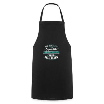 Büroarbeit Industrie Beruf Industriekauffrau - Kochschürze - Schwarz - Vorne - AI Model Male 185 dark (185cm)
