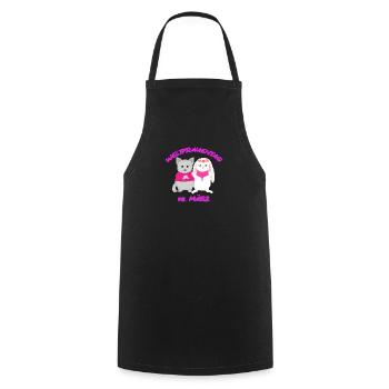 Zukunft ist pink - Kochschürze - Schwarz - Vorne - AI Model Male 185 dark (185cm)