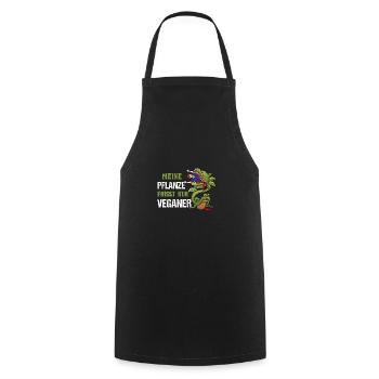 Meine Pflanze Frisst Nur Veganer - Kochschürze - Schwarz - Vorne - AI Model Male 185 dark (185cm)