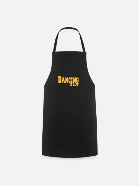 dancing is life - Kochschürze - Schwarz
