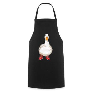 Duck High Selling Shoes - Cooking Apron - black - Front - AI Model Male 185 dark (185cm)