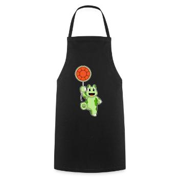 Turtle Balloon - Cooking Apron - black - Front - AI Model Male 185 dark (185cm)