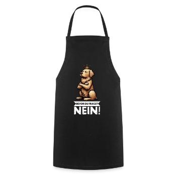 Bevor Du Fragst Golden Retriever Goldie Goldies - Kochschürze - Schwarz - Vorne - AI Model Male 185 dark (185cm)