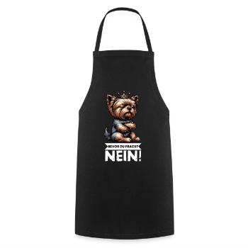 Bevor Du Fragst Yorkshire Terrier Yorkie Yorkies - Kochschürze - Schwarz - Vorne - AI Model Male 185 dark (185cm)