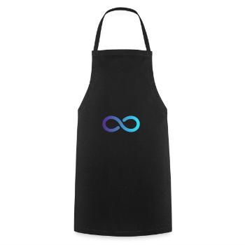 Unendlich Unendlichkeit Zeichen Symbol Weltraum - Kochschürze - Schwarz - Vorne - AI Model Male 185 dark (185cm)
